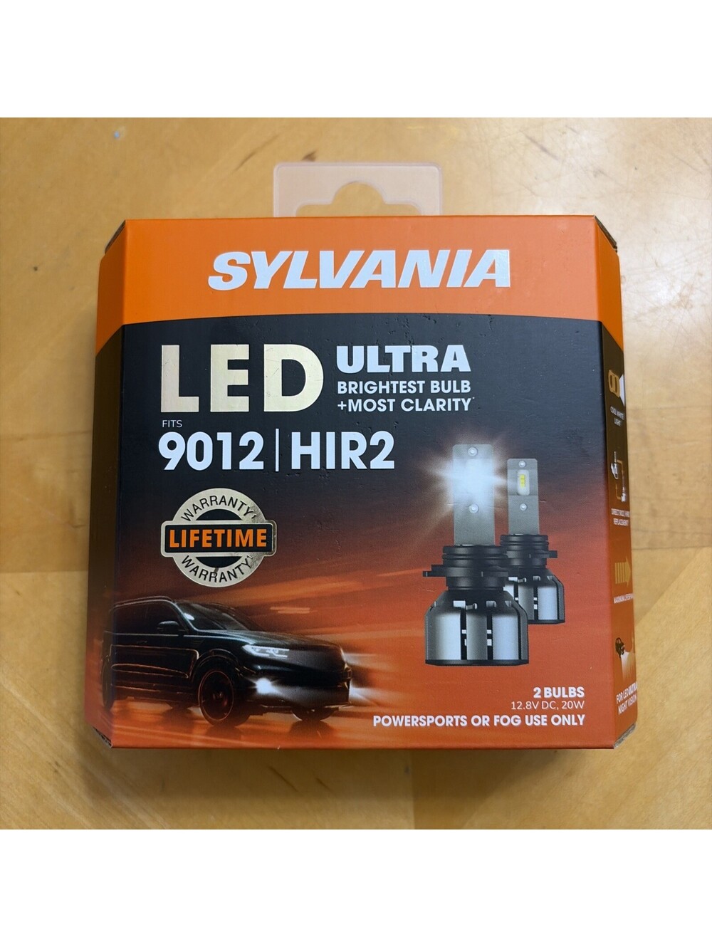 NEW Sylvania 9012 /HIR2 LED Bulbs Ultra Bright 2 Pack 9012LEDHP.BX2